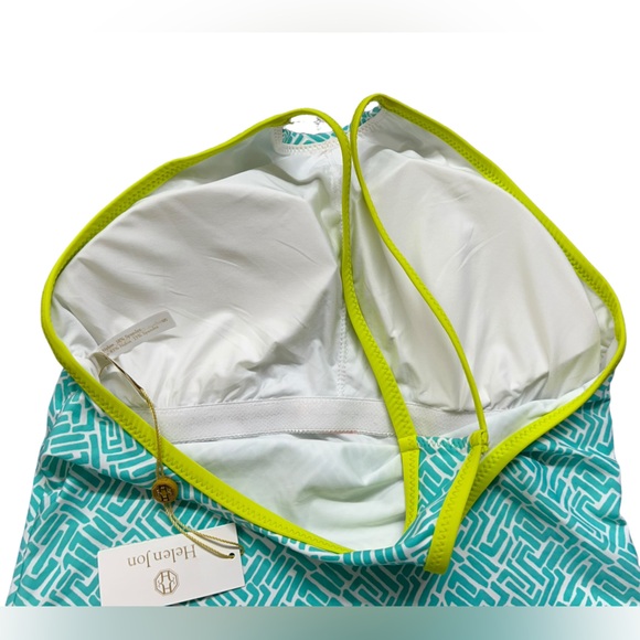 HELEN JON sunset key-kiwi racerback tankini swim top size Small NWT - Picture 5 of 7